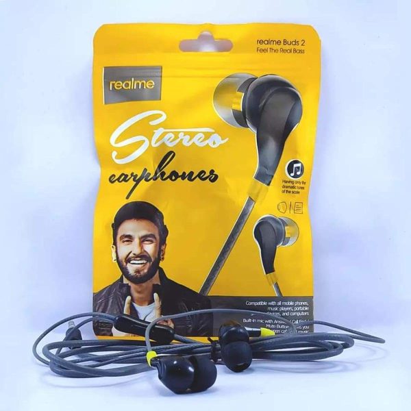 REALME STOREO EARPHONE 
(BUY 1 GET 1 FREE )