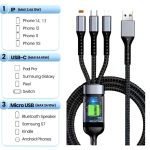 3 IN 1 FAST CHARGING CABLE 100W - Image 2
